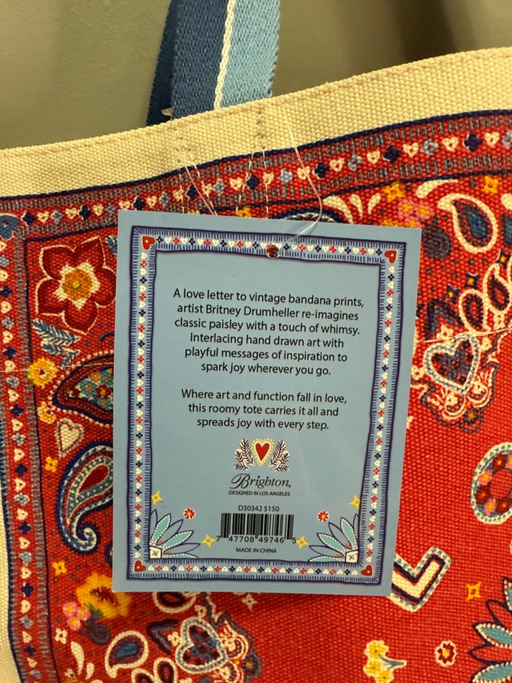NWT New Brighton Multicolor
Bandana Love Tote - Picture 8 of 8